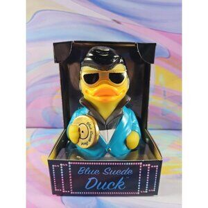 Celebriducks Blue Suede Duck Rubber Duck Collectible New in Box 50s